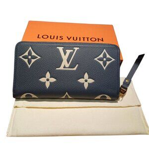LOUIS VUITTON Zippy Wallet Monogram Empreinte Black
